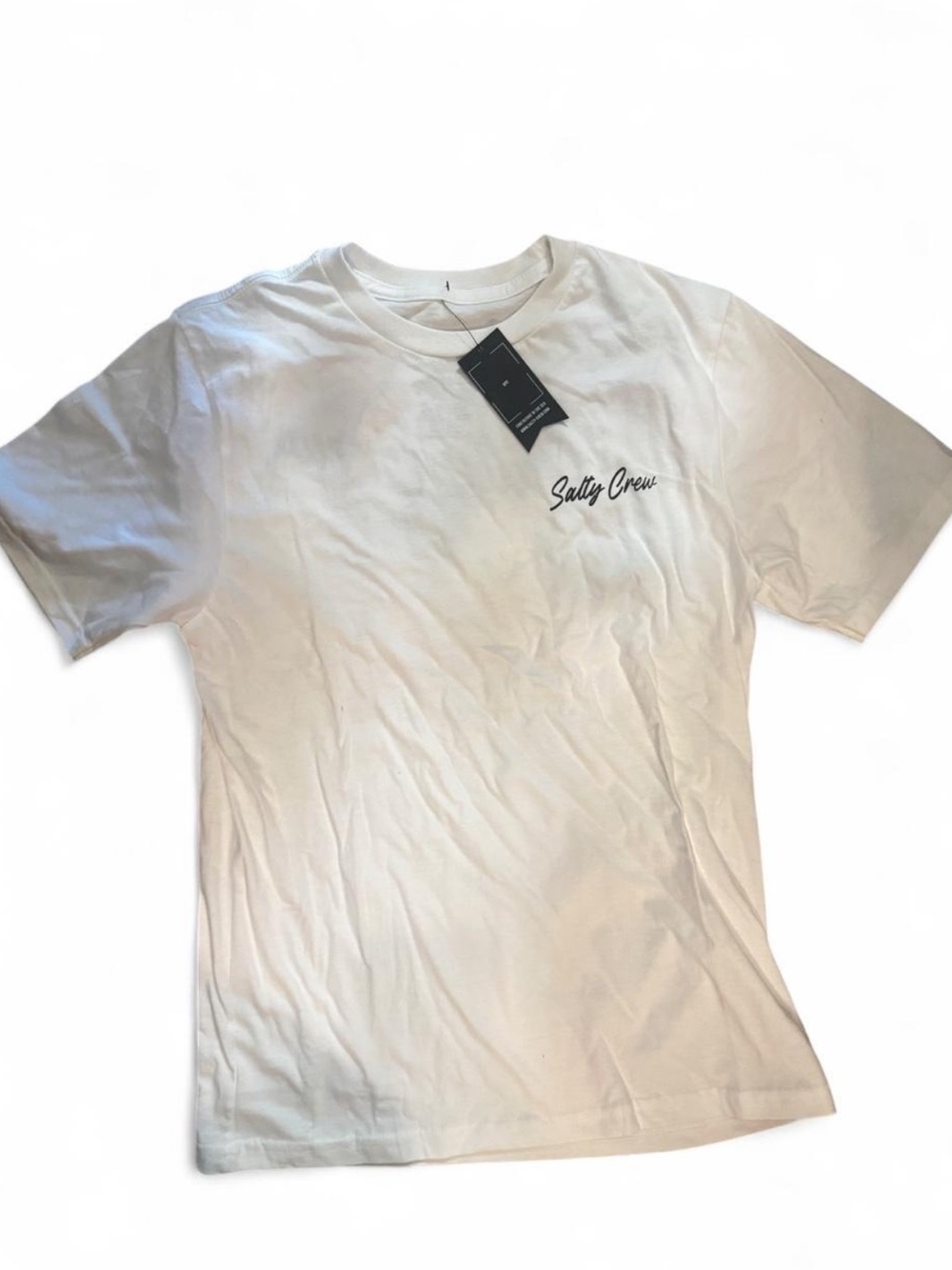 Salty Crew Find Refuge in the Sea Graphic Tee, White, Large